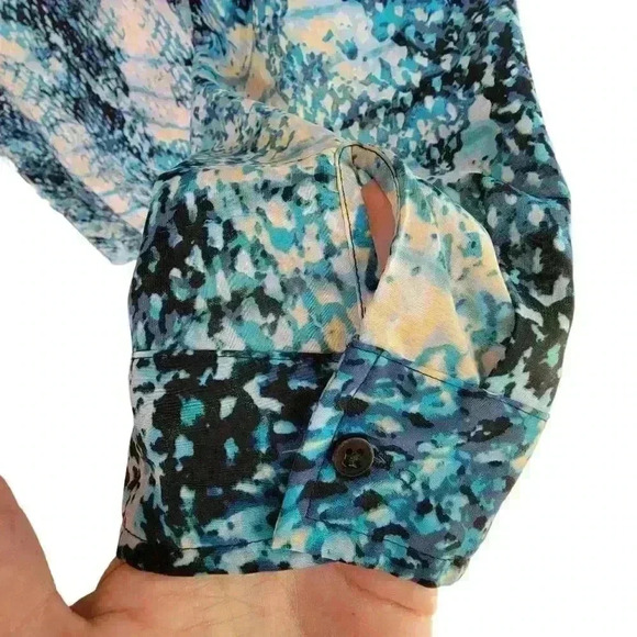 White Stag Womens Front Pockets Button Up 3/4 Sleeves Career Blouse Size XXL - Picture 6 of 10